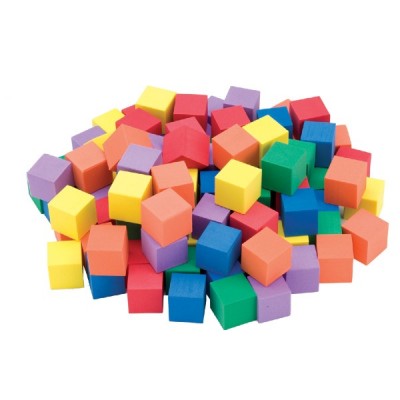 Cubes en Mousse 2,5 cm / 102 pièces